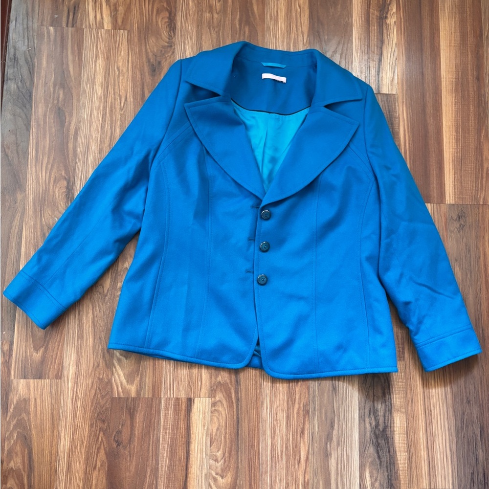 Basler Blue Tailored Blazer with Classic Lapel